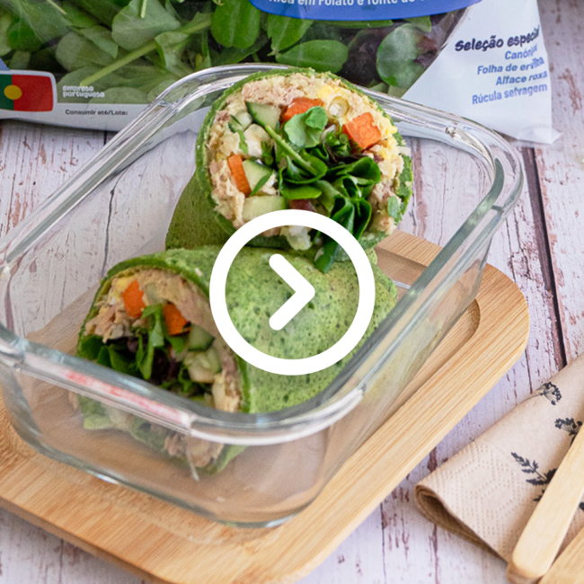 Burrito de Atum, Ovo e Veggie Power Vitacress