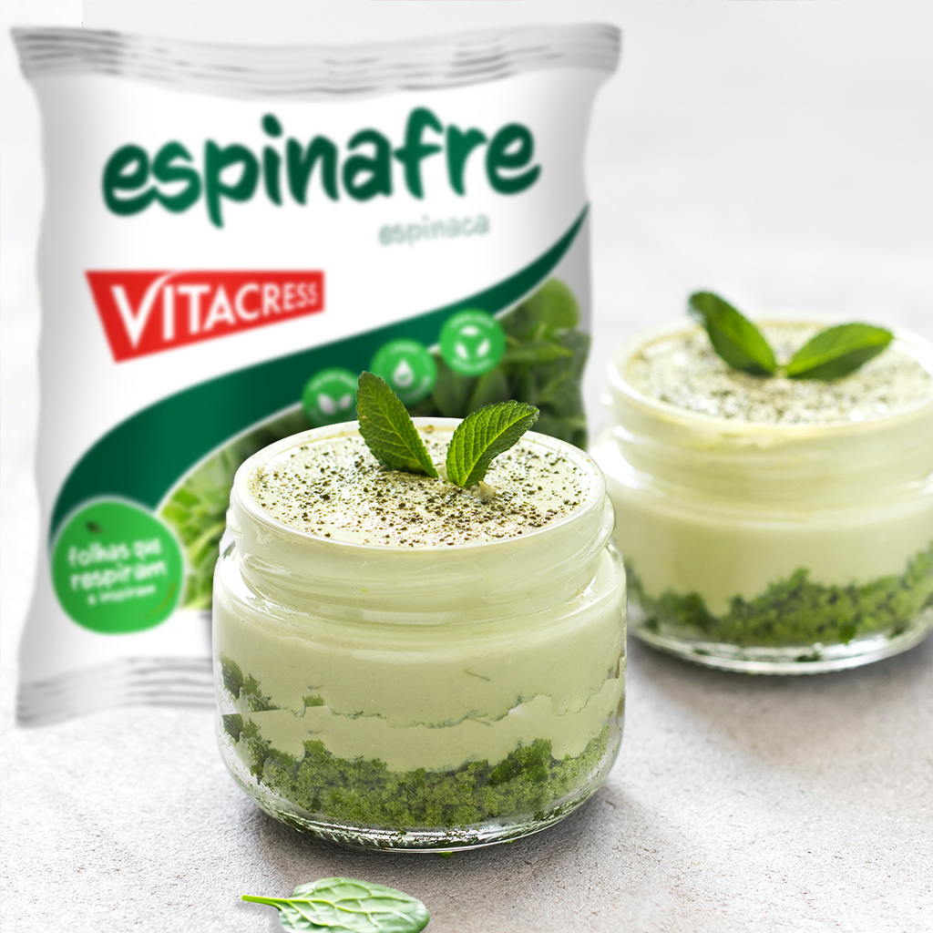 Cheesecake de Espinafre e Hortelã Vitacress