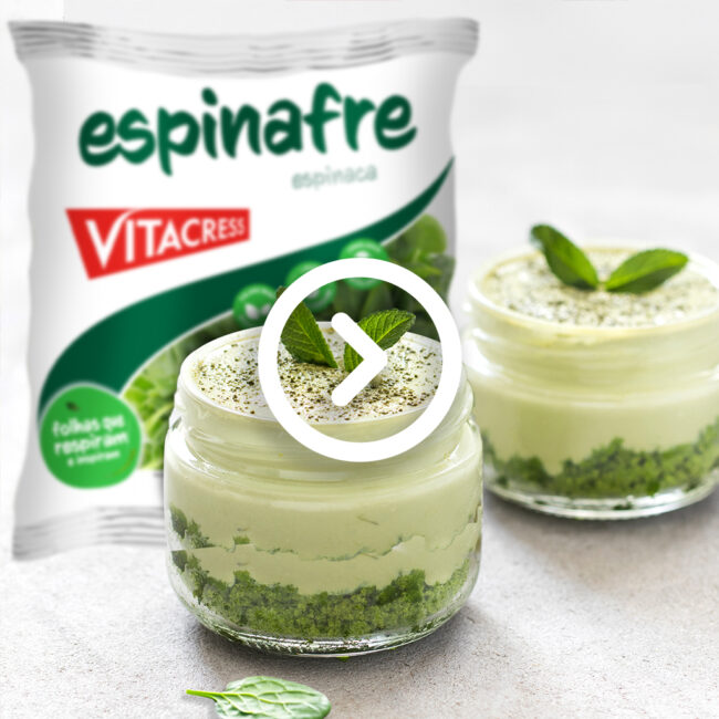 Cheesecake de Espinafre e Hortelã Vitacress