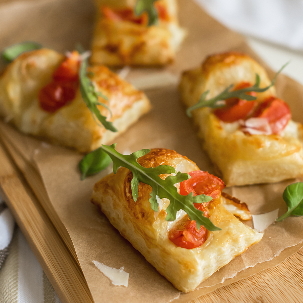 Folhados de Tomate e Rúcula Vitacress