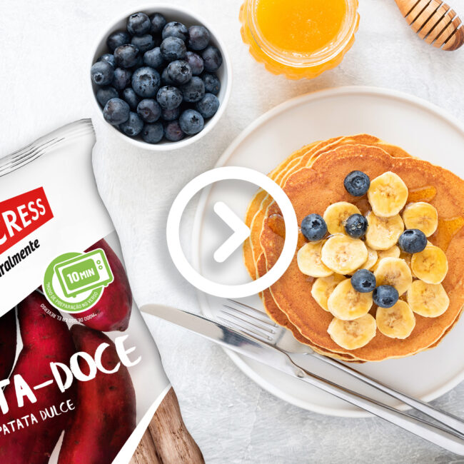 Panquecas de Batata-Doce Vitacress