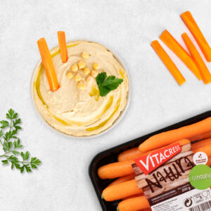 Húmus de Grão-de-bico e Salsa Vitacress