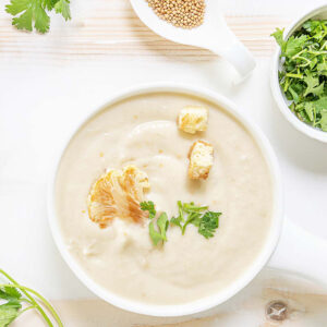 Creme de Couve-Flor com Salsa Vitacress