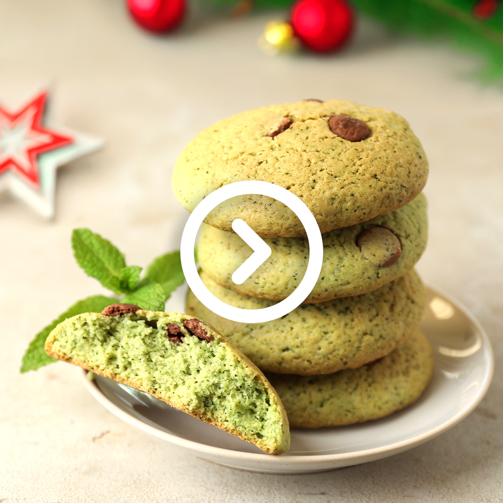 Bolachas de Hortelã e Pepitas de Chocolate