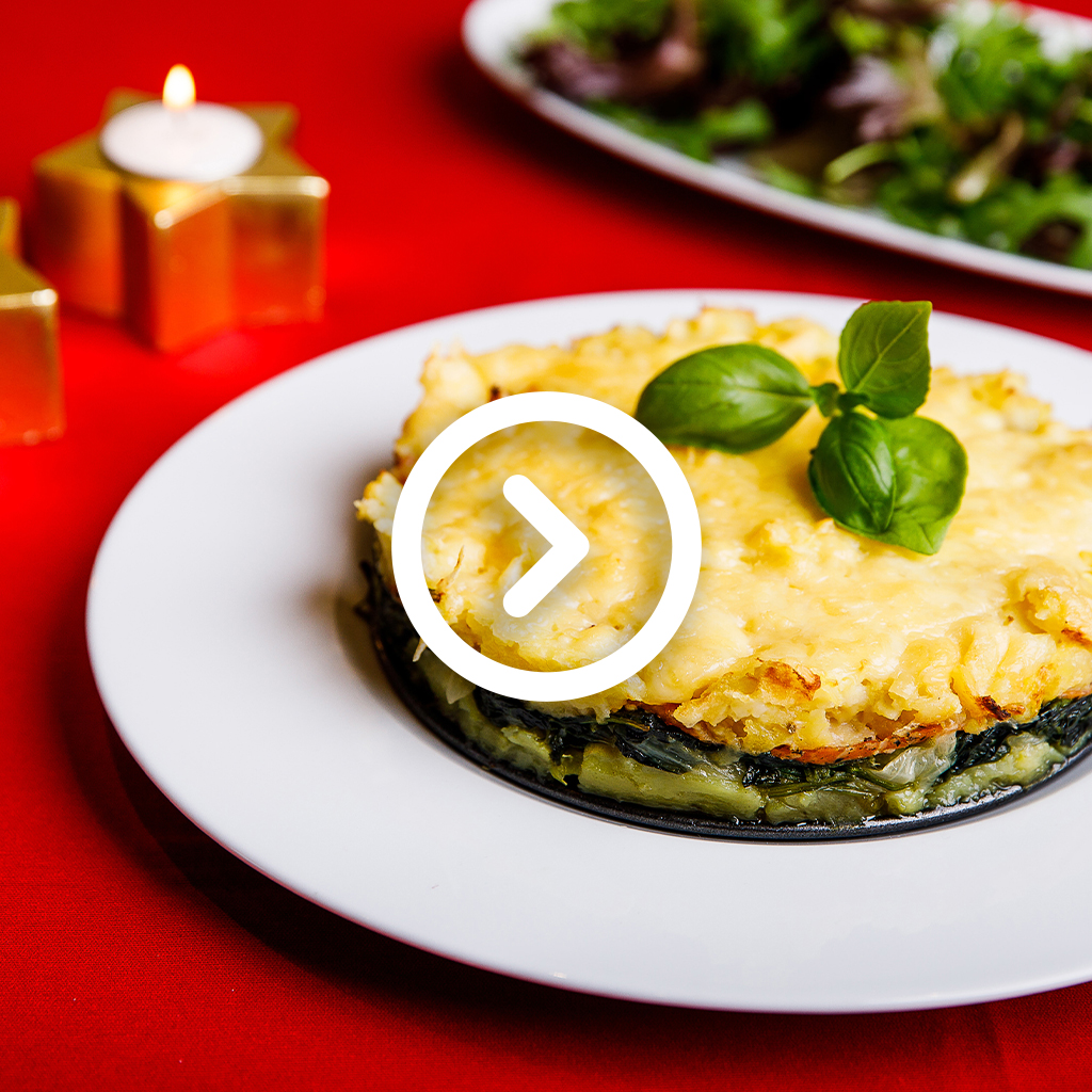 Empadão de Bacalhau com Espinafre Vitacress