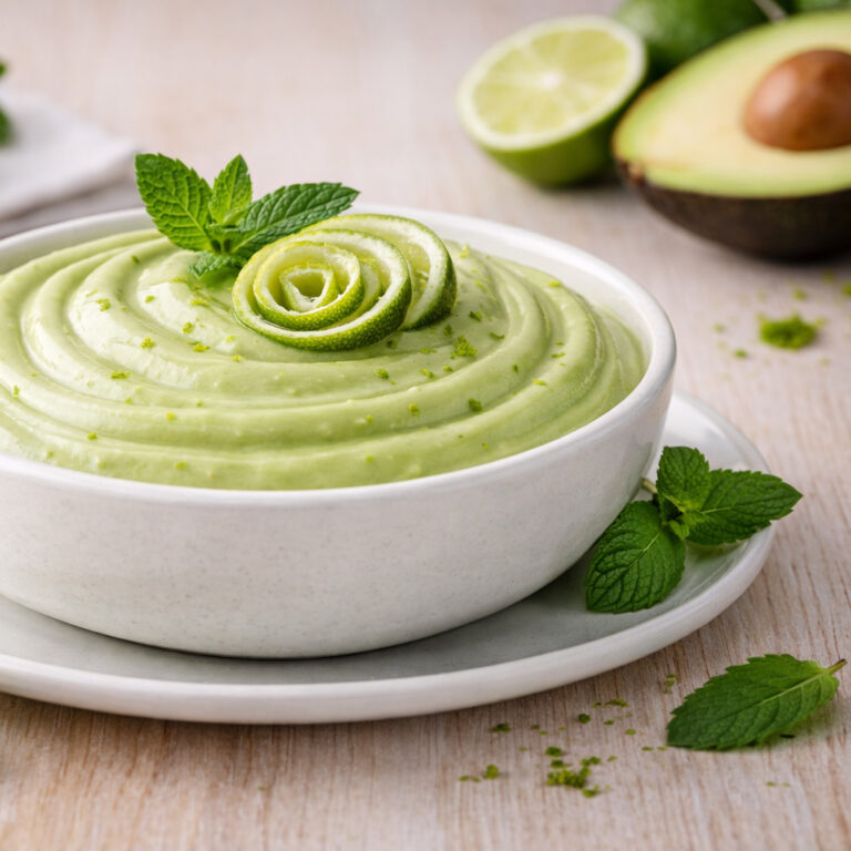 Mousse de Abacate e Lima com Hortelã Fresca – VITACRESS
